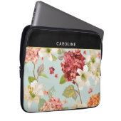 Baroque Floral Grace Trendy Stylish Laptopschutzhülle (Vorne Rechts)