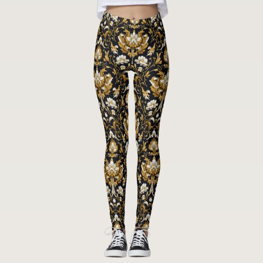 Baroque Floral Leggings (Vorderseite)