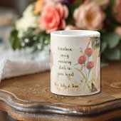 Baroque Floral Sacred Heart Family Heirloom Kaffeetasse