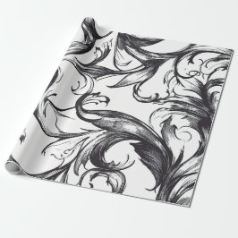 Baroque Flourish Wrapping Paper Geschenkpapier
