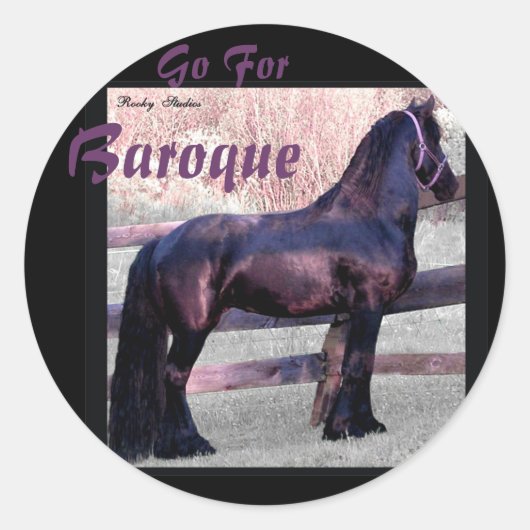 Baroque Friesian Stickers (Vorderseite)