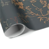 Baroque Gold Gift Wrap | Floral Geschenkpapier (Rolleneckpunkt)
