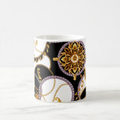 BAROQUE GOLD UND SCHWARZ STIL KAFFEETASSE (Mittel)