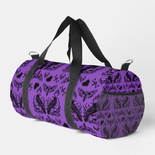 Baroque Gothic Pattern Duffle Bag (Rechte Ecke)