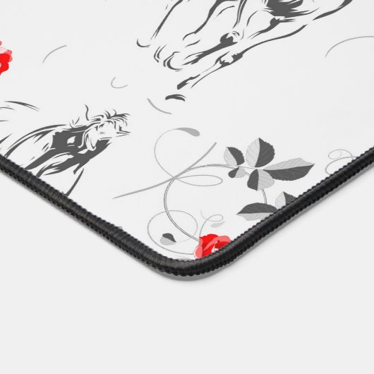 Baroque Horse Desk Mat Schreibtischunterlage (Ecke)