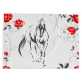 Baroque Horse Geschenktaschen Große Geschenktüte (Rückseite)