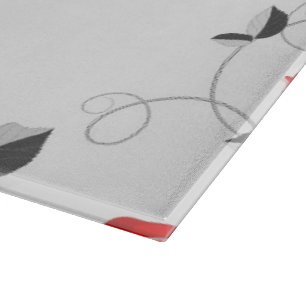 Baroque Horse Glass Cutting Board Schneidebrett