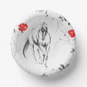 Baroque Horse Paper Bowls Pappteller (Vorderseite)