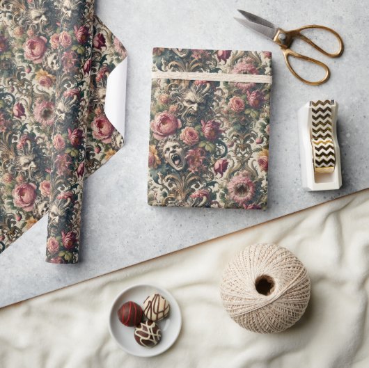 Baroque Hunger Pains – Gothic Victorian Geschenkpapier (Kunsthandwerk)