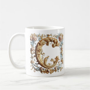Baroque Initial 'C' Tasse für eine Kaffeeprinzessi