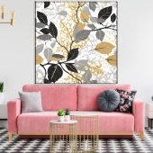 Baroque-inspired Elegant Vine Leinwanddruck (Insitu (Wohnzimmer))