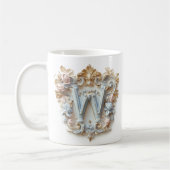 Baroque Letter 'W' Tasse für eine Kaffeeprinzessin (Links)