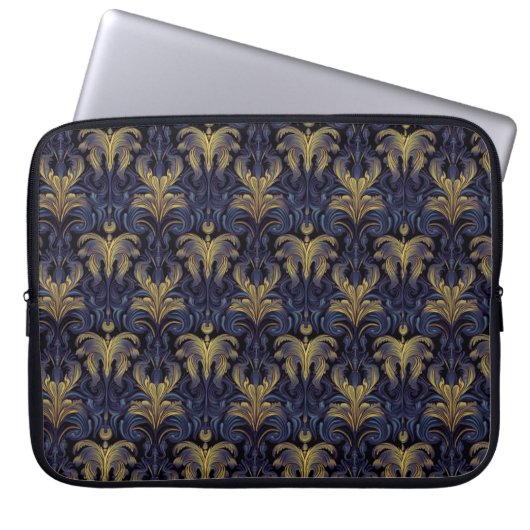 Baroque Midnight Opulence Laptopschutzhülle (Vorderseite)