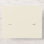 Baroque Painted Floral Wedding Foil All-in-One-Einladung (Rückseite)