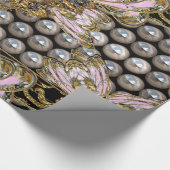 Baroque Pearly Elegante Romantisch Geschenkpapier (Ecke)