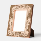 Baroque Rokoko Cherubs Fruchtblütengrenze Geätzte Rahmen (Links)