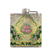 Baroque Rokoko Stilvolle Rosen Gold Liquor Flachmann (Rückseite)