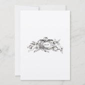 Baroque Rokoko Wedding RSVP-Vorlage Einladung (Rückseite)