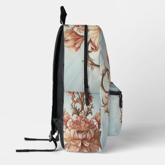 Baroque Rose  Bedruckter Rucksack (Links)