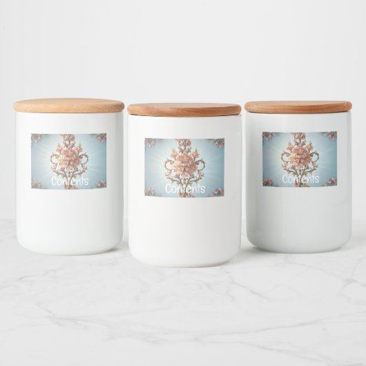 Baroque Rose  Lebensmitteletikett (Flaschen)