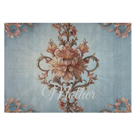 Baroque Rose  Schneidebrett (Vorderseite)