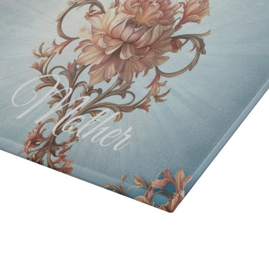 Baroque Rose  Schneidebrett (Ecke)