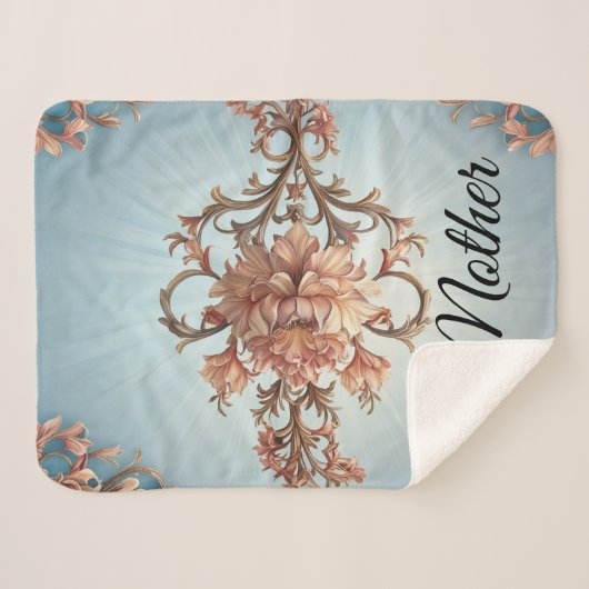 Baroque Rose Sherpadecke (Vorderseite (Horizontal))