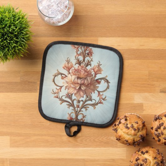 Baroque Rose Topflappen (Oben Unten)