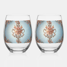 Baroque Rose    Weinglas Ohne Stiel