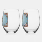 Baroque Rose Weinglas Ohne Stiel (Links)