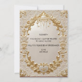 Baroque Royale Invitation Suite: Gilded Grandeur Einladung (Rückseite)