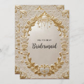 Baroque Royale Invitation Suite: Gilded Grandeur Einladung (Vorne/Hinten)