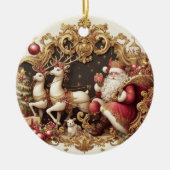 Baroque Santa Claus Keramik Ornament (Vorne)