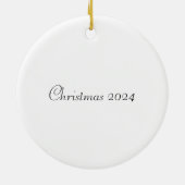 Baroque Santa Claus Keramik Ornament (Hinten)