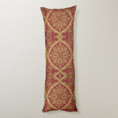 Baroque Style: Mara Trumpet Glory Golden Red Comfo Seitenschläferkissen (Rückseite (Vertikal))