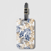 Baroque-Style Retro Classic Pattern  Gepäckanhänger (Vorderseite Vertikal)