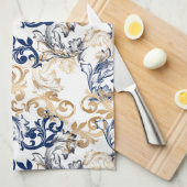 Baroque-Style Retro Classic Pattern  Geschirrtuch (Viertel Falte)