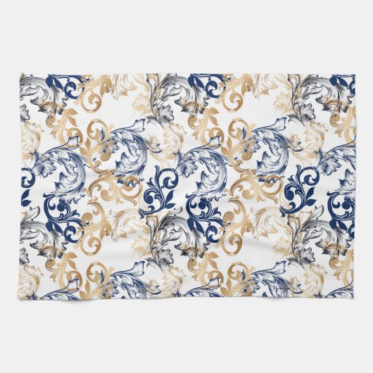 Baroque-Style Retro Classic Pattern Geschirrtuch (Horizontal)