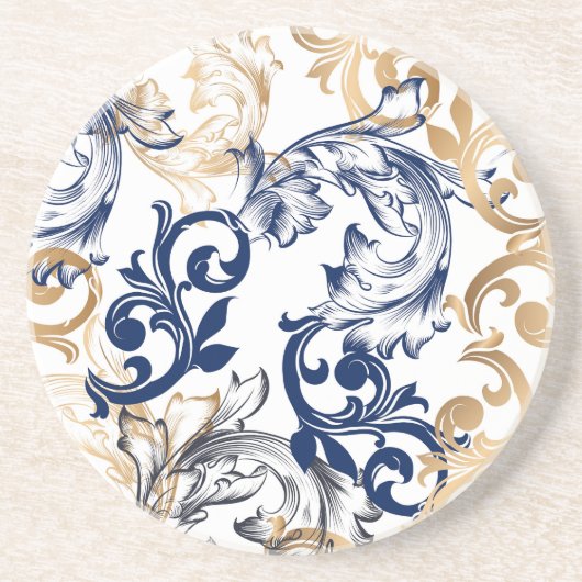 Baroque-Style Retro Classic Pattern Getränkeuntersetzer (Vorne)