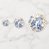 Baroque-Style Retro Classic Pattern  Konfetti (Vorderseiten)