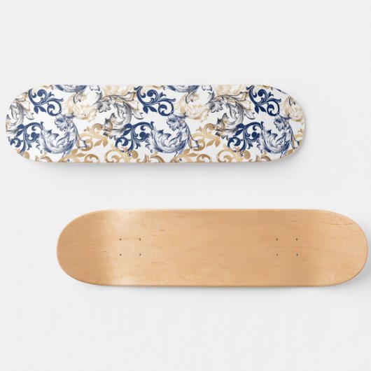 Baroque-Style Retro Classic Pattern Skateboard (Horizontal)