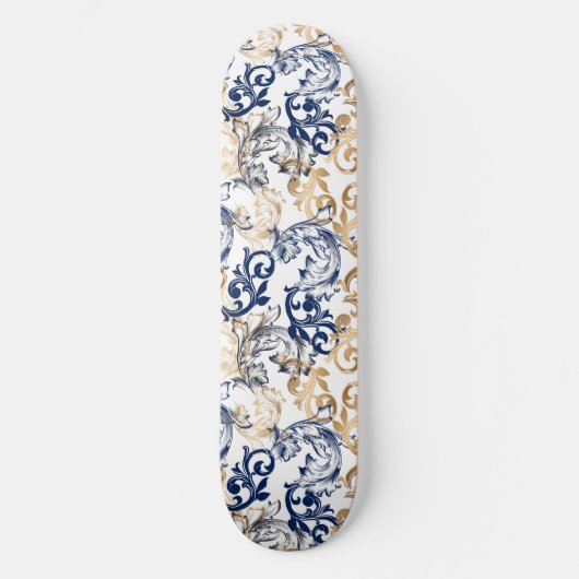 Baroque-Style Retro Classic Pattern Skateboard (Vorderseite)