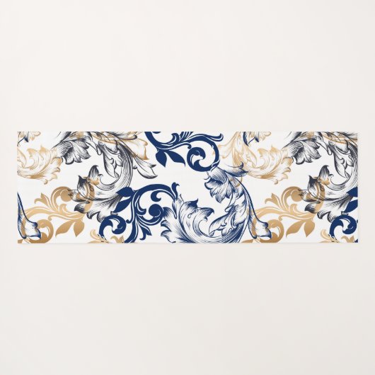 Baroque-Style Retro Classic Pattern  Yogamatte (Rückseite (Horizontal))