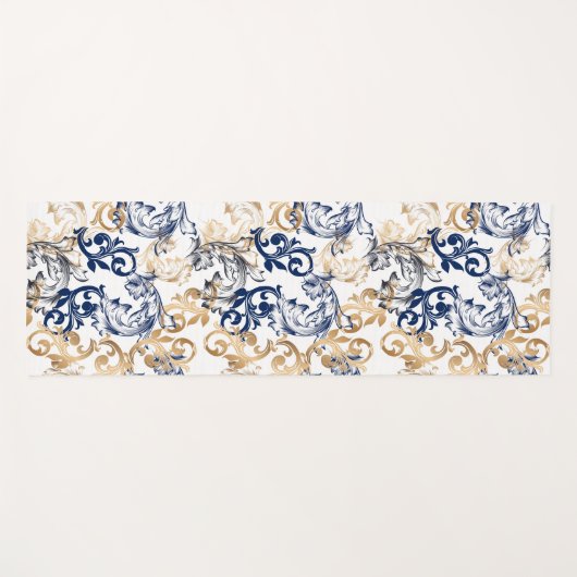 Baroque-Style Retro Classic Pattern  Yogamatte (Vorderseite (Horizontal))