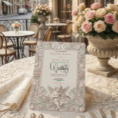 Baroque Swan & Cherub Wedding Invitation. Einladung