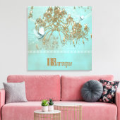 BAROQUE - überzogene Canvas Leinwanddruck (Insitu (Wohnzimmer))