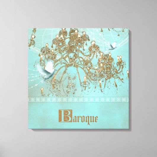 BAROQUE - überzogene Canvas Leinwanddruck (Vorderseite)