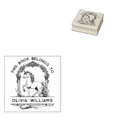 Baroque Unicorn Buchzeichen Briefmarke Gummistempel (Stempel)