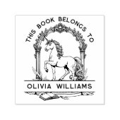 Baroque Unicorn Buchzeichen Briefmarke Permastempel (Design)