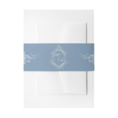 Baroque Vintage Damask Wedding  Einladungsbanderole (Vorderseite Beispiel)
